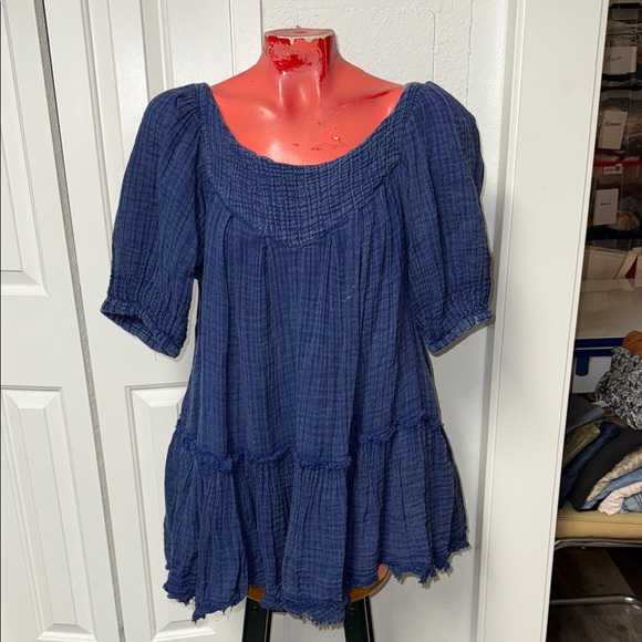 Free People - Mystery Land tunic dress top shirt blouse - Picture 4 of 8